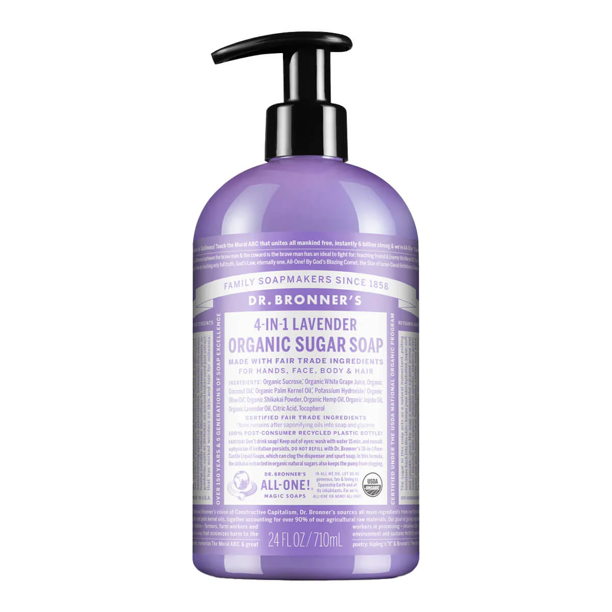 4-In-1 Organic Sugar Soap - Lavender - Image 2