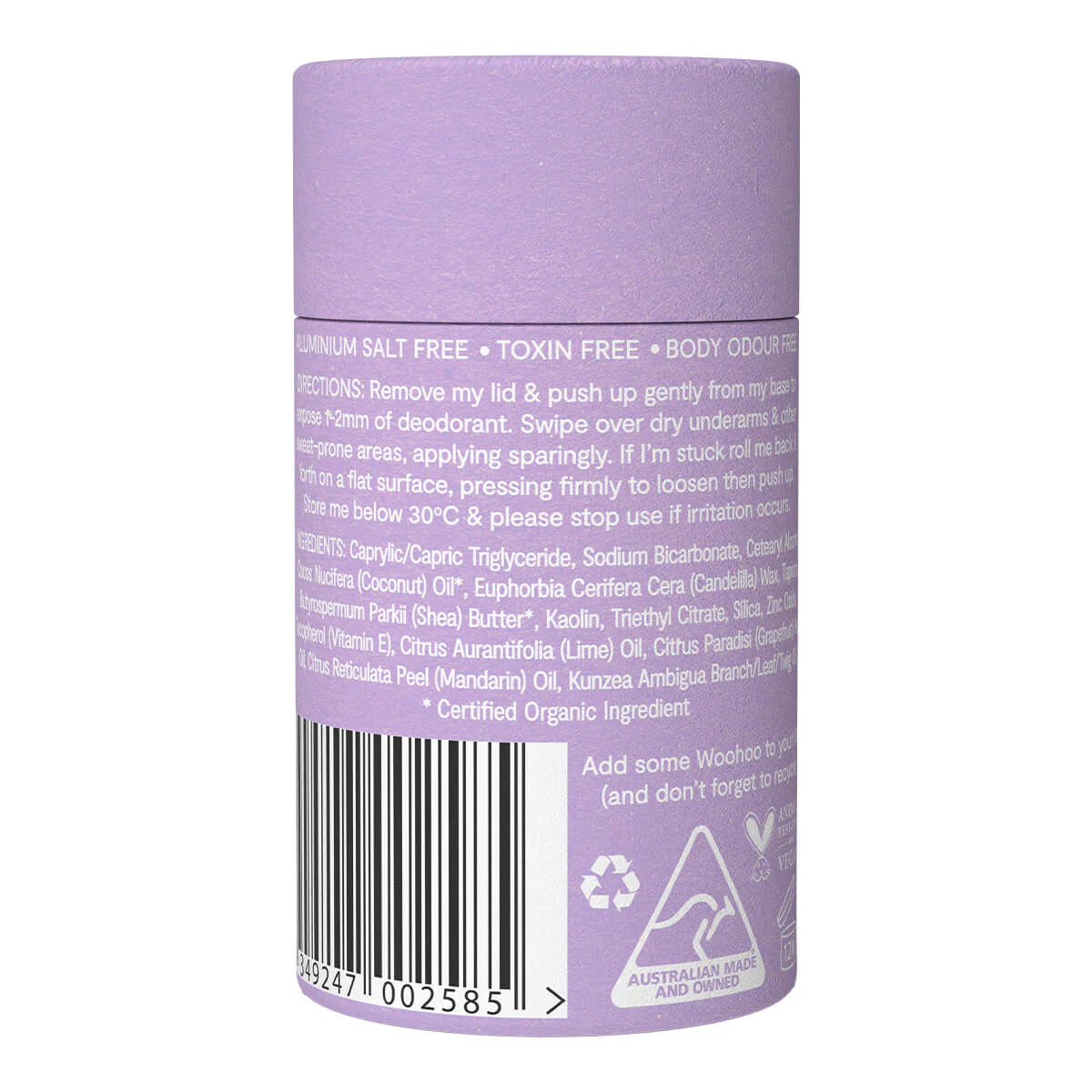 All Natural Deodorant & Anti-Chafe Stick - Pop - Image 2