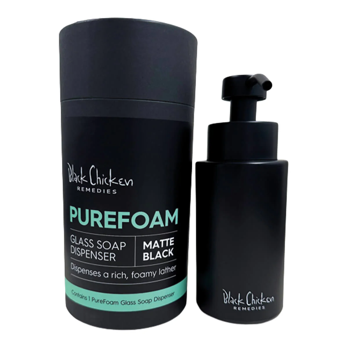 PureFoam Glass Soap Dispenser