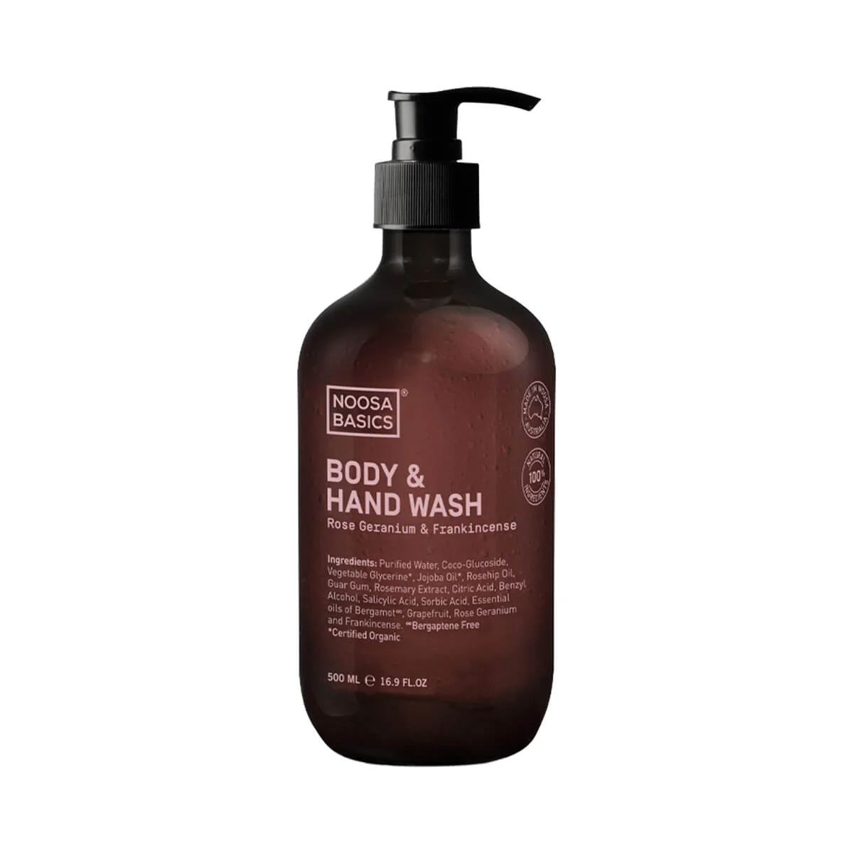 Body & Hand Wash - Rose Geranium and Frankincense