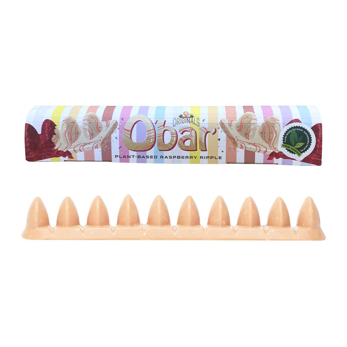O’Bar Raspberry Ripple White Chocolate