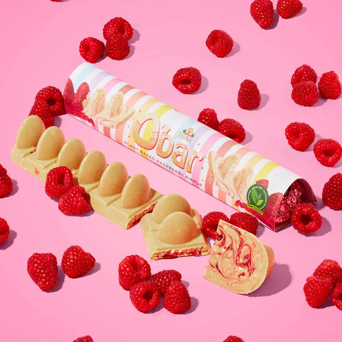 O’Bar Raspberry Ripple White Chocolate - Image 2