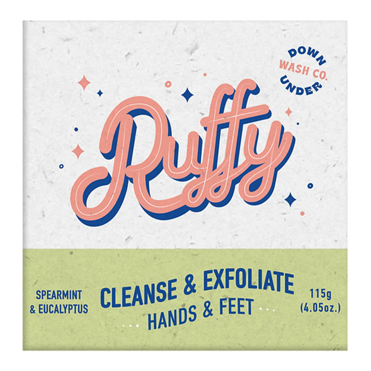 Ruffy Cleanse & Exfoliate Hands & Feet - Spearmint & Eucalyptus