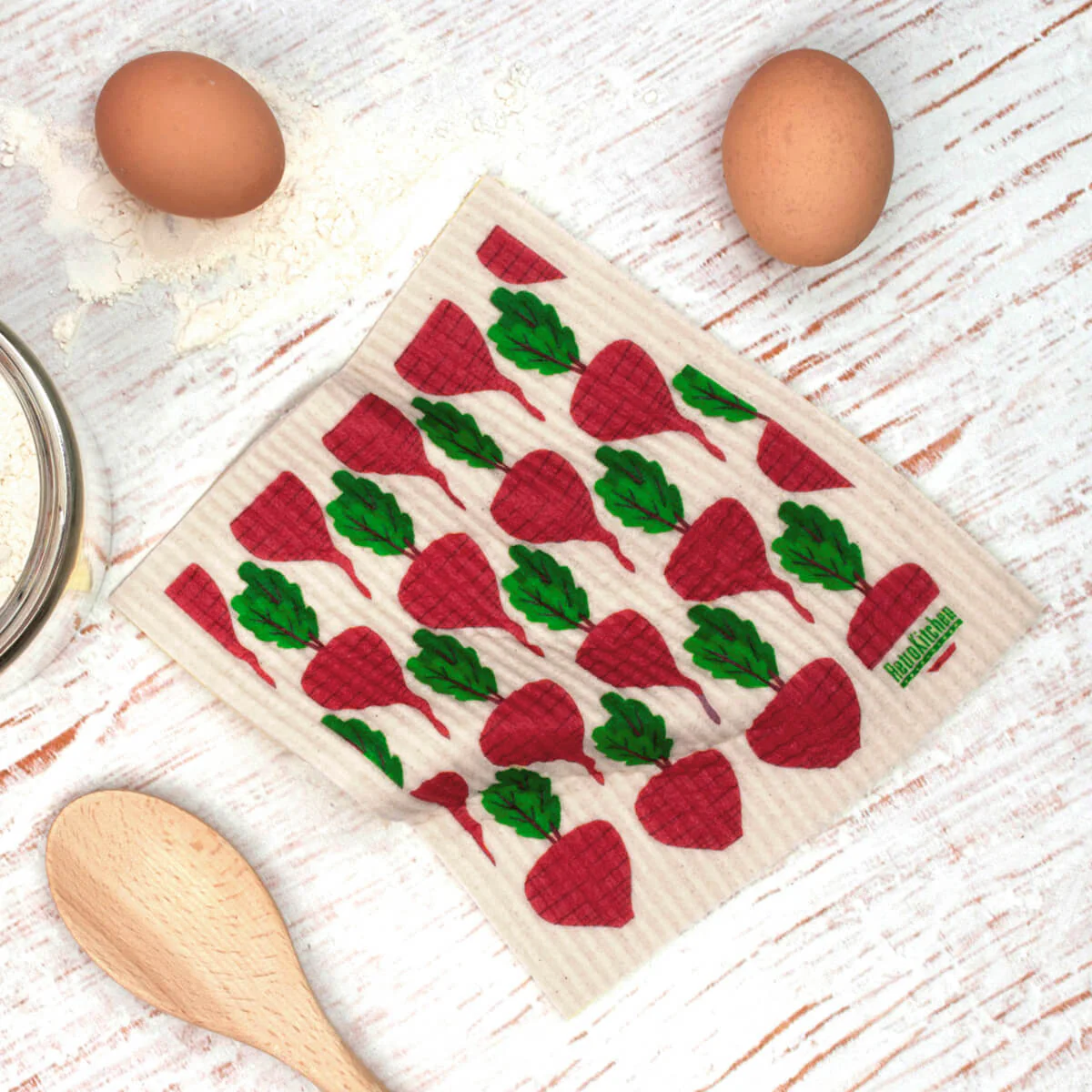 Compostable Sponge Cloth - Beetroot - Image 2