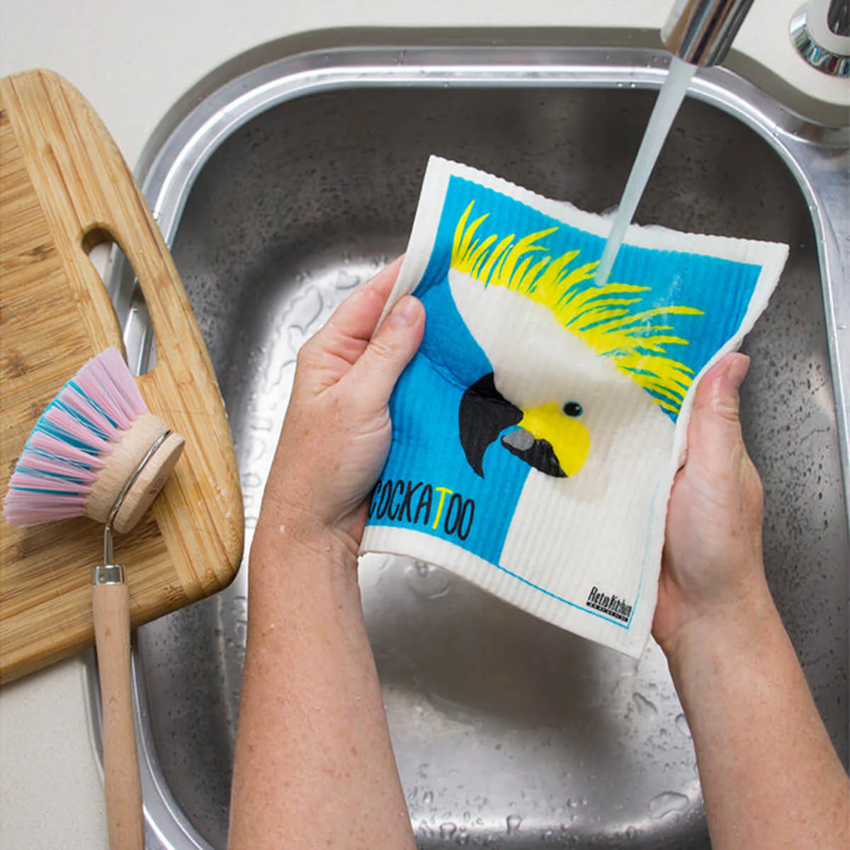 Compostable Sponge Cloth - Cockatoo - Image 2