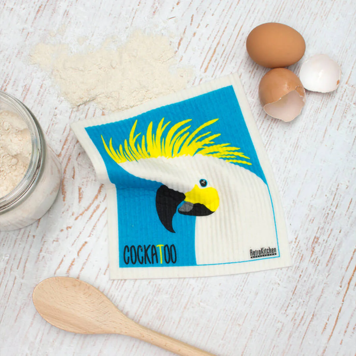 Compostable Sponge Cloth - Cockatoo - Image 3