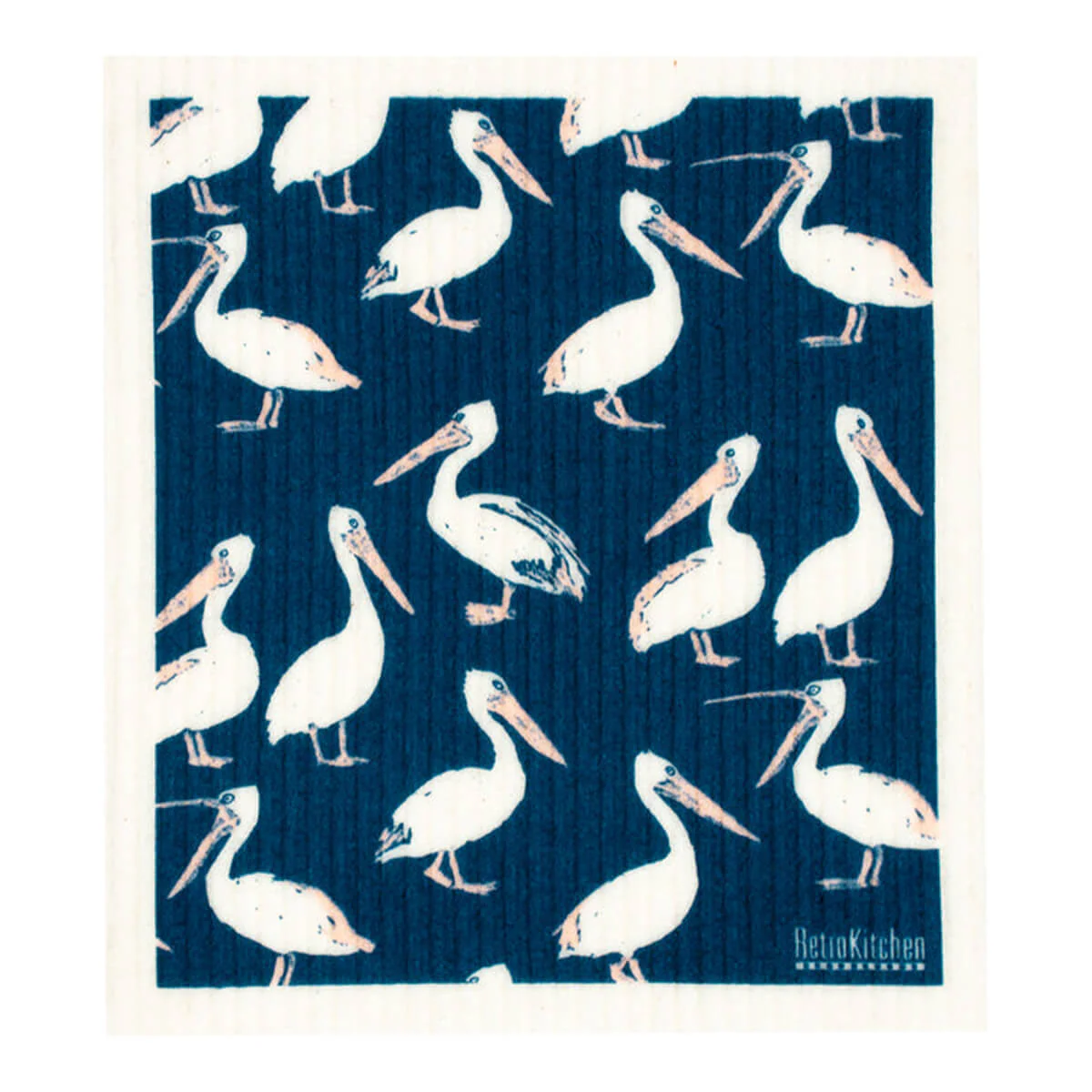 Compostable Sponge Cloth - Pelicans