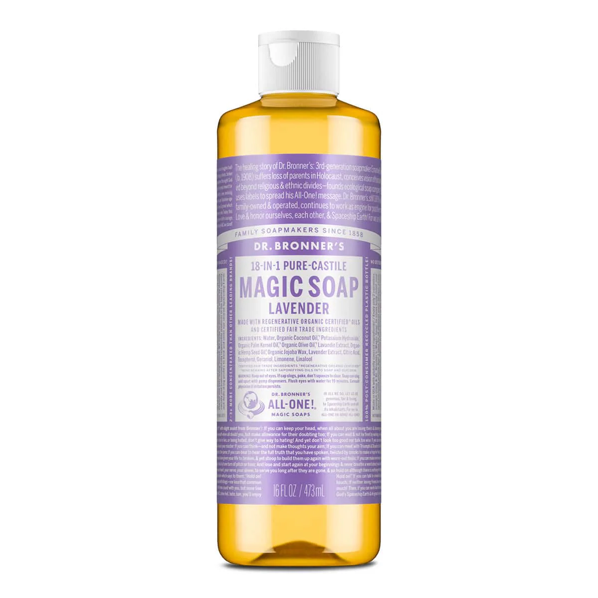 18-In-1 Pure-Castile Magic Soap - Lavender - Image 7