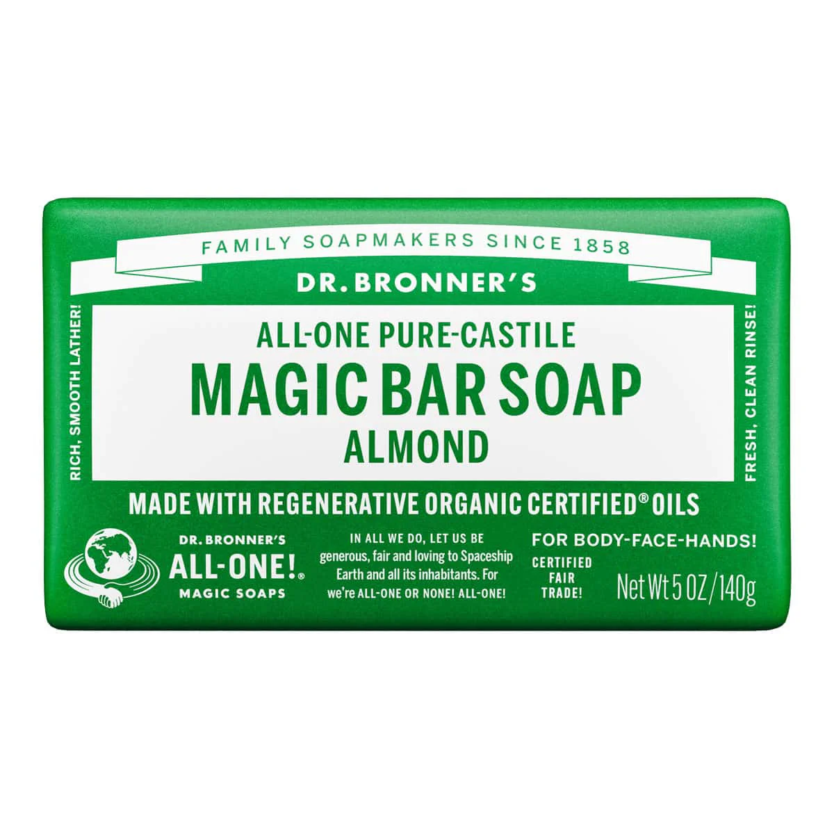 Pure-Castile Magic Bar Soap - Almond