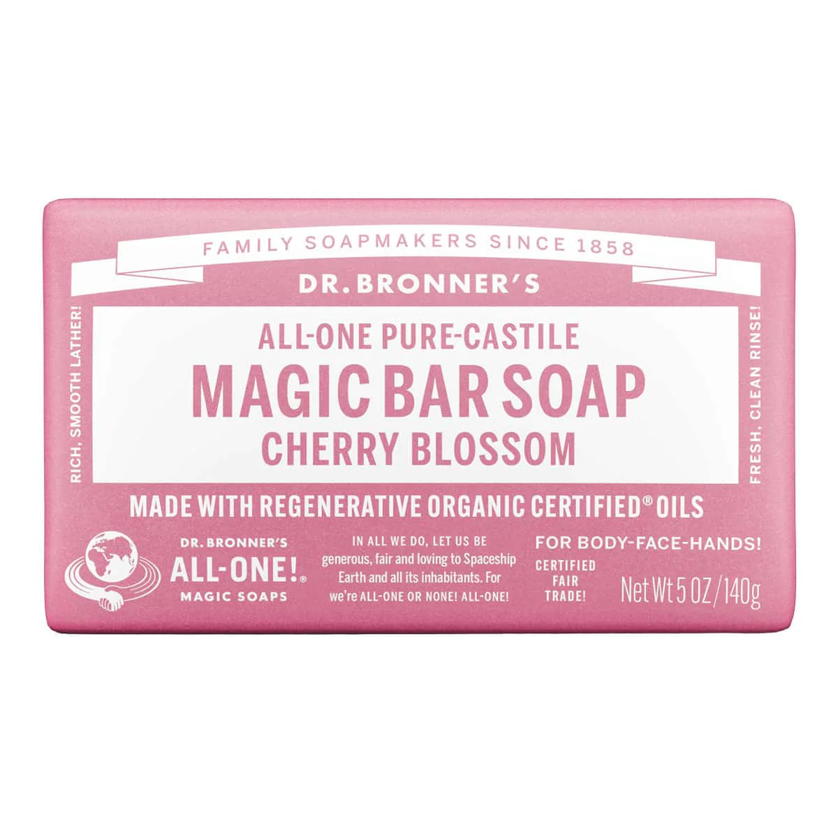 Pure-Castile Magic Bar Soap - Cherry Blossom