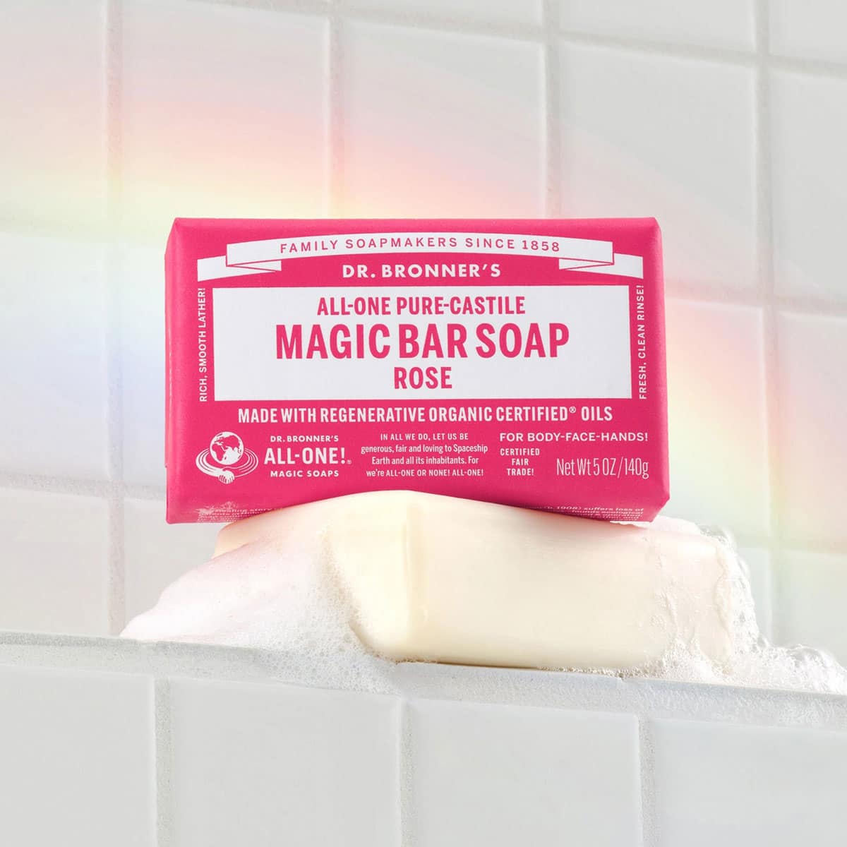 Pure-Castile Magic Bar Soap - Rose - Image 2