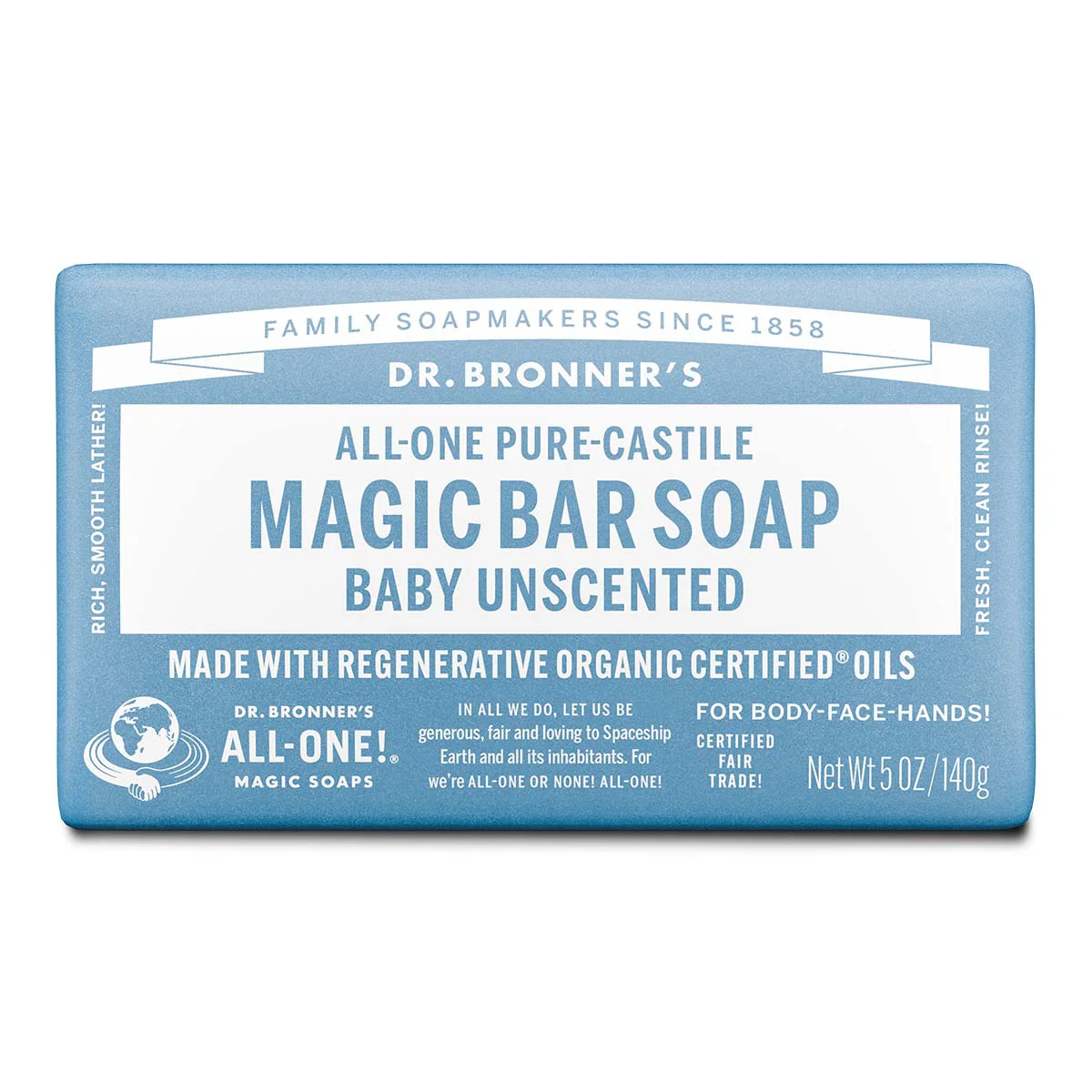 Pure-Castile Magic Bar Soap - Baby Unscented Mild