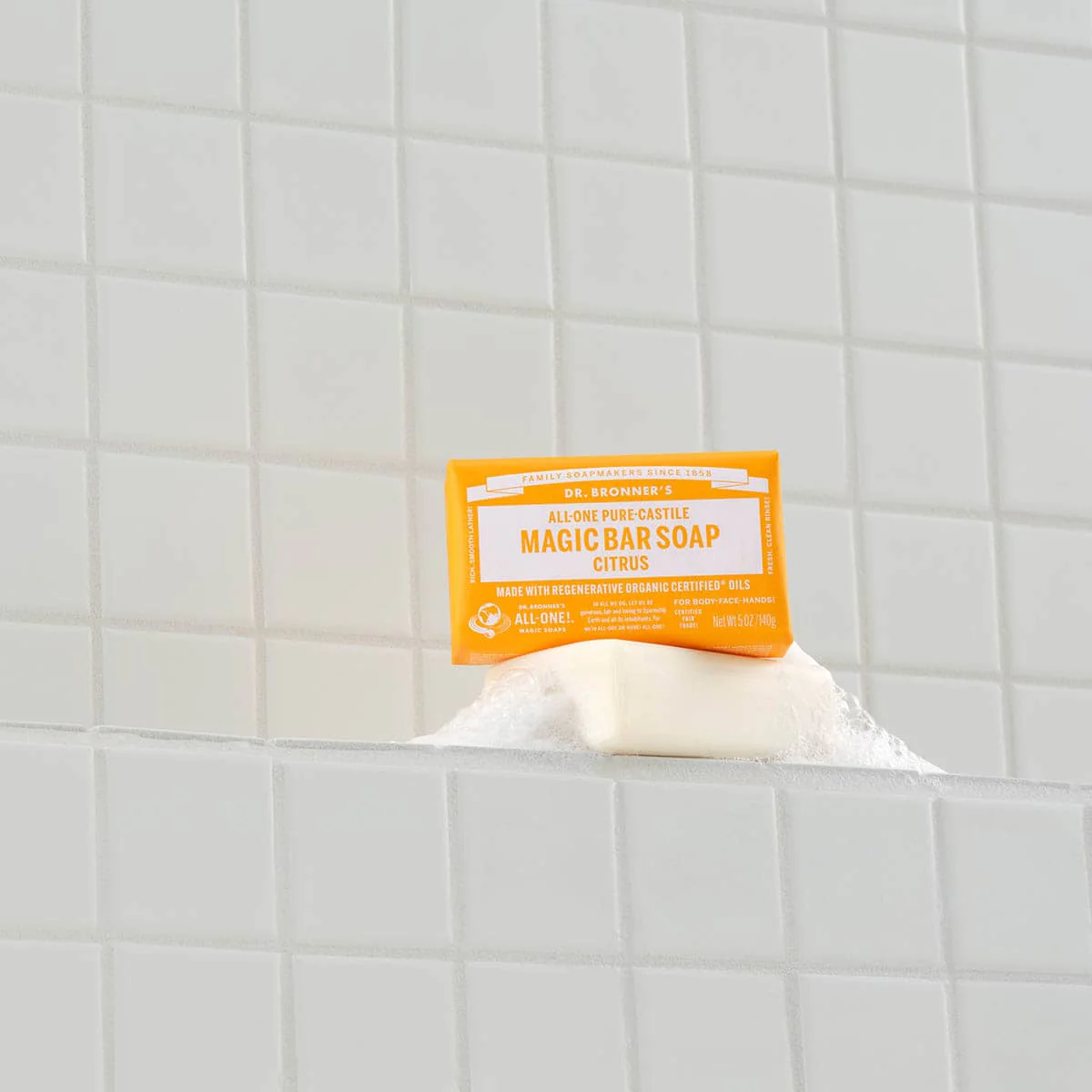 Pure-Castile Magic Bar Soap - Citrus Orange - Image 3