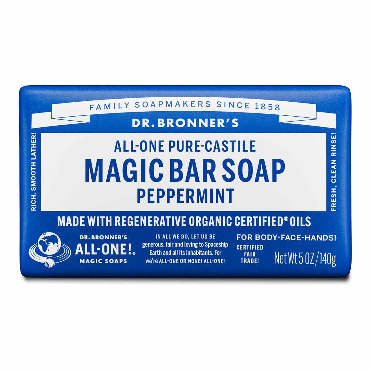 Pure-Castile Magic Bar Soap - Peppermint