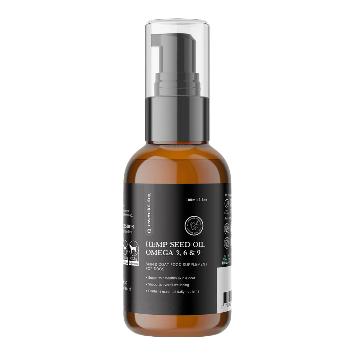 Hemp Seed Oil for Dogs - Omega Food Supplement