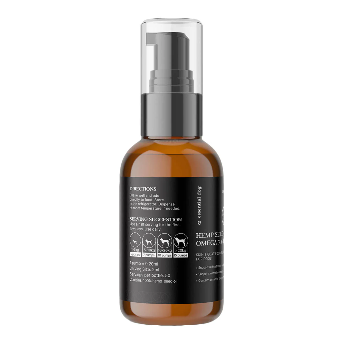 Hemp Seed Oil for Dogs - Omega Food Supplement - Image 3