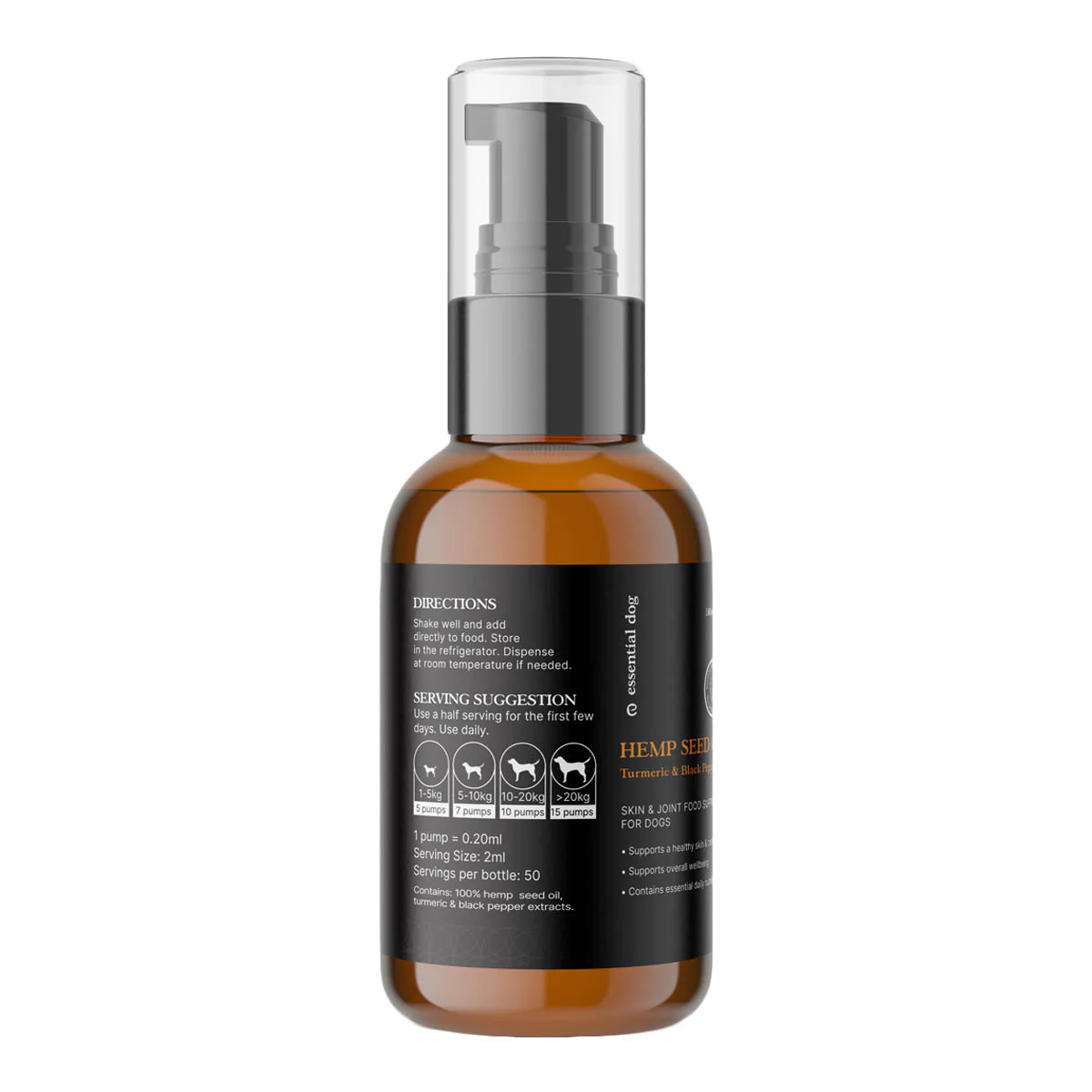 Hemp Seed Oil for Dogs - Turmeric & Black Pepper - Image 4