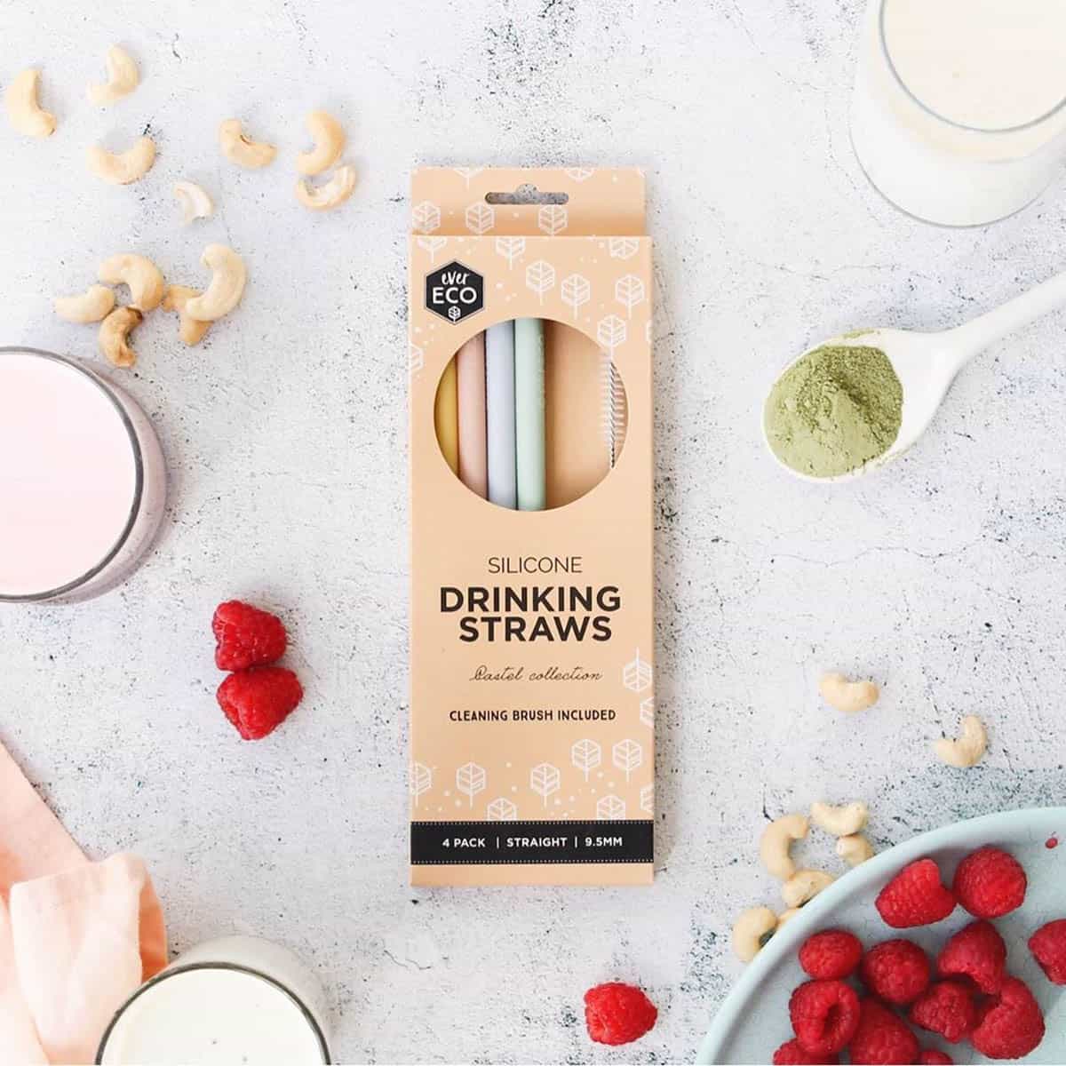 Silicone Drinking Straws - Pastel Collection - Image 3