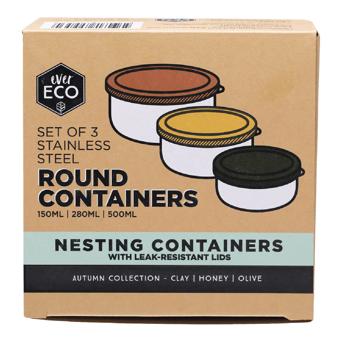 Stainless Steel Round Nesting Containers - Image 3