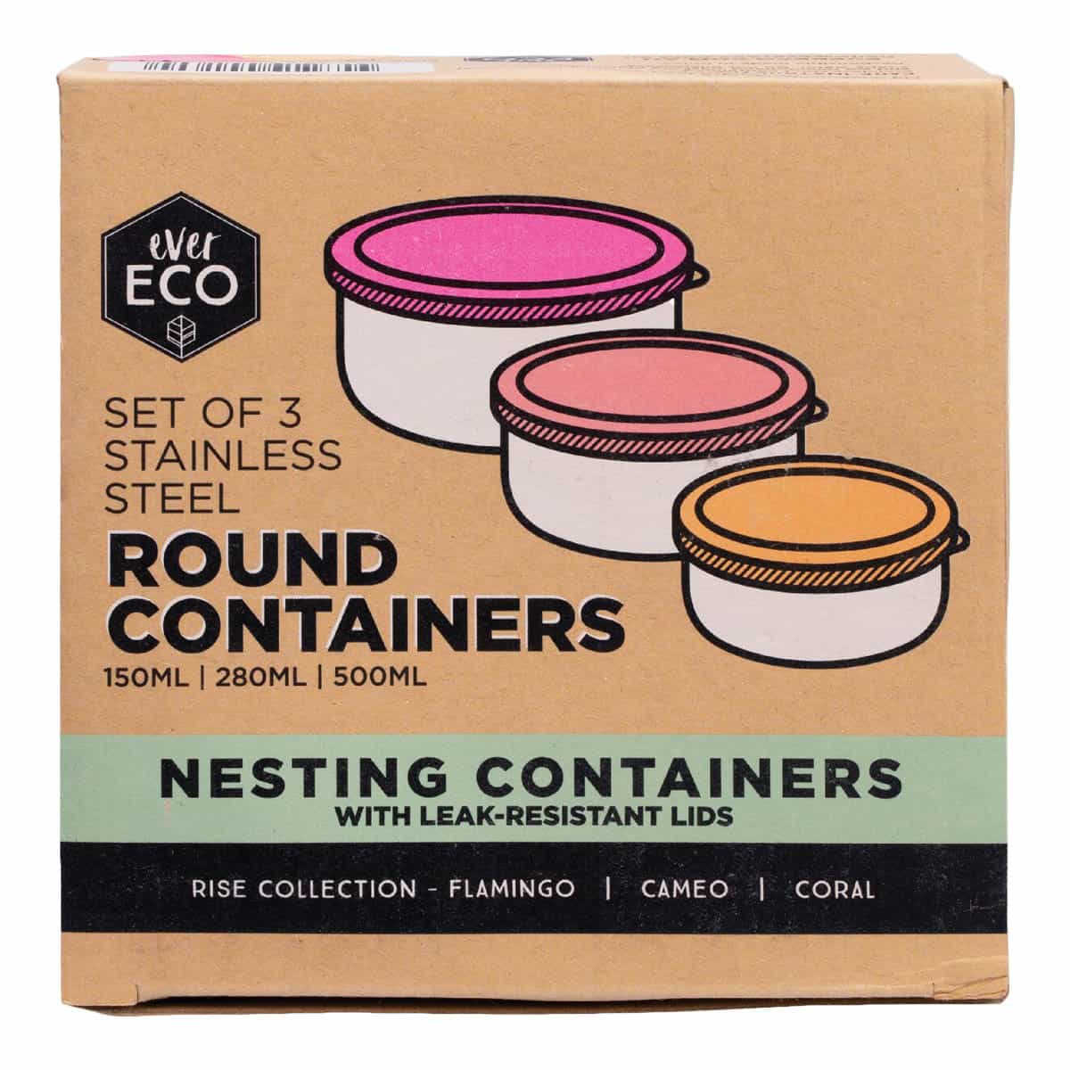 Stainless Steel Round Nesting Containers - Image 5