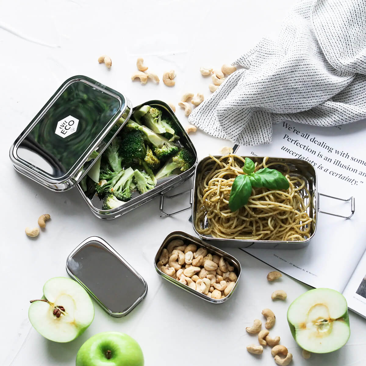 Stainless Steel Stackable Bento Box - Image 3