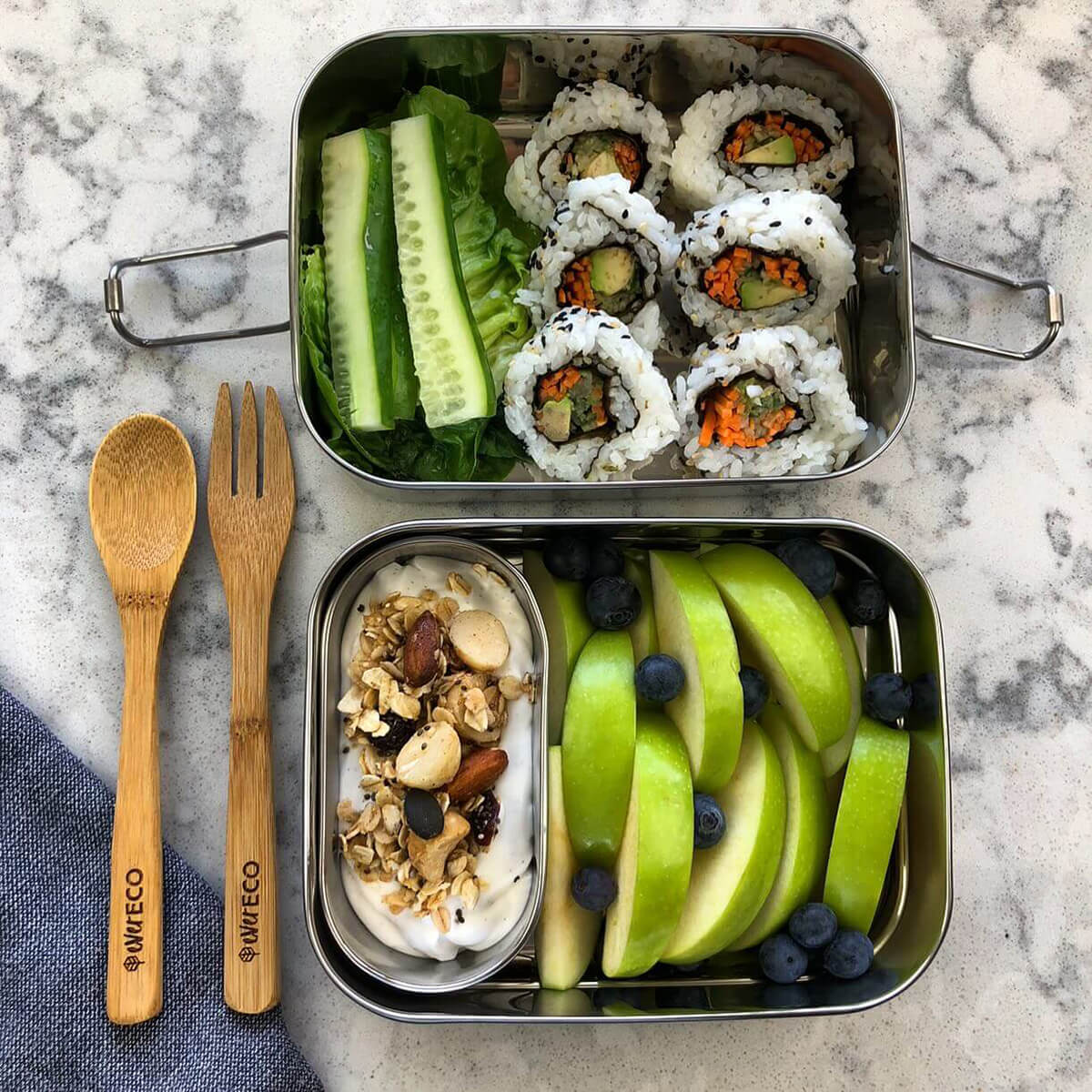 Stainless Steel Stackable Bento Box - Image 4