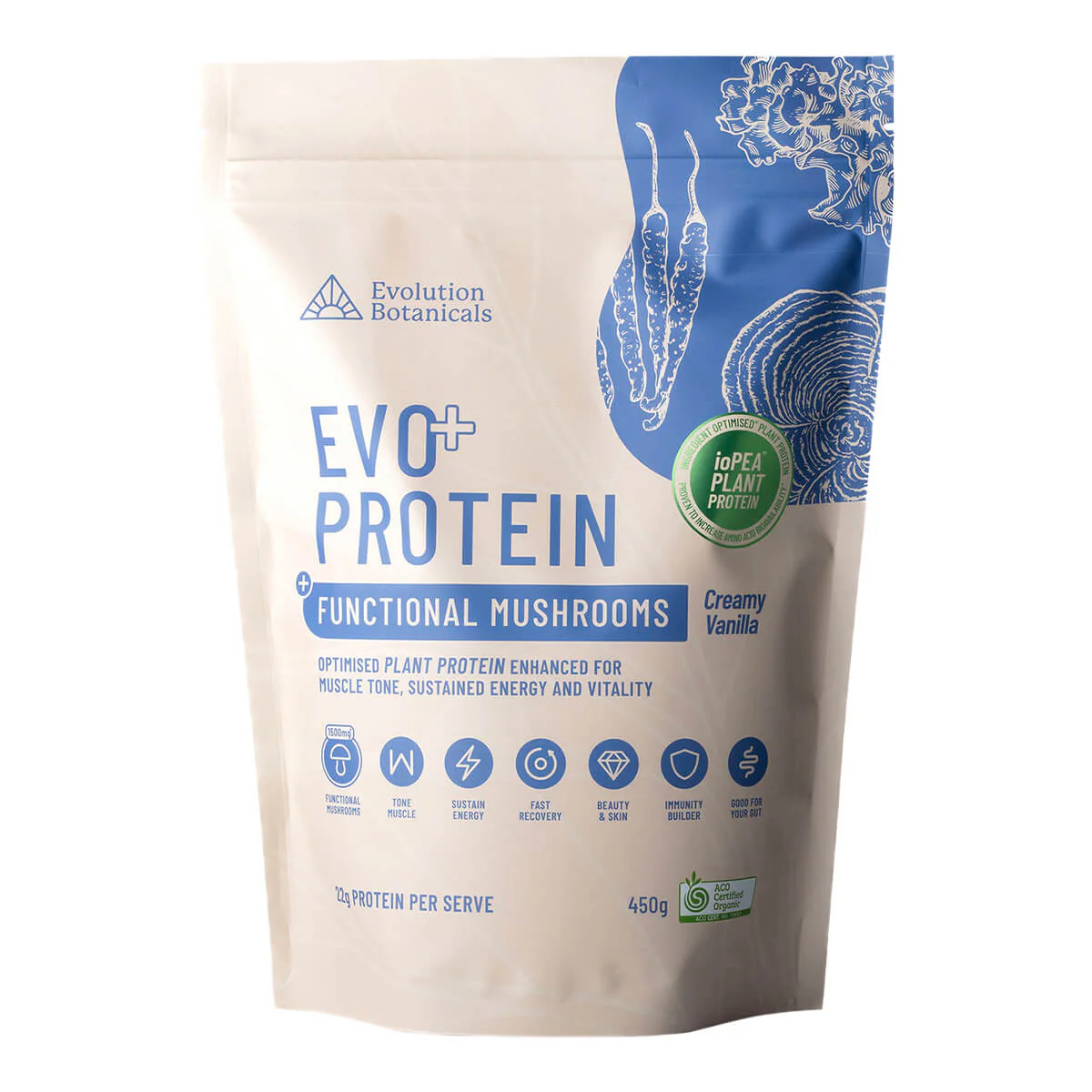 EVO Protein + Functional Mushrooms - Creamy Vanilla