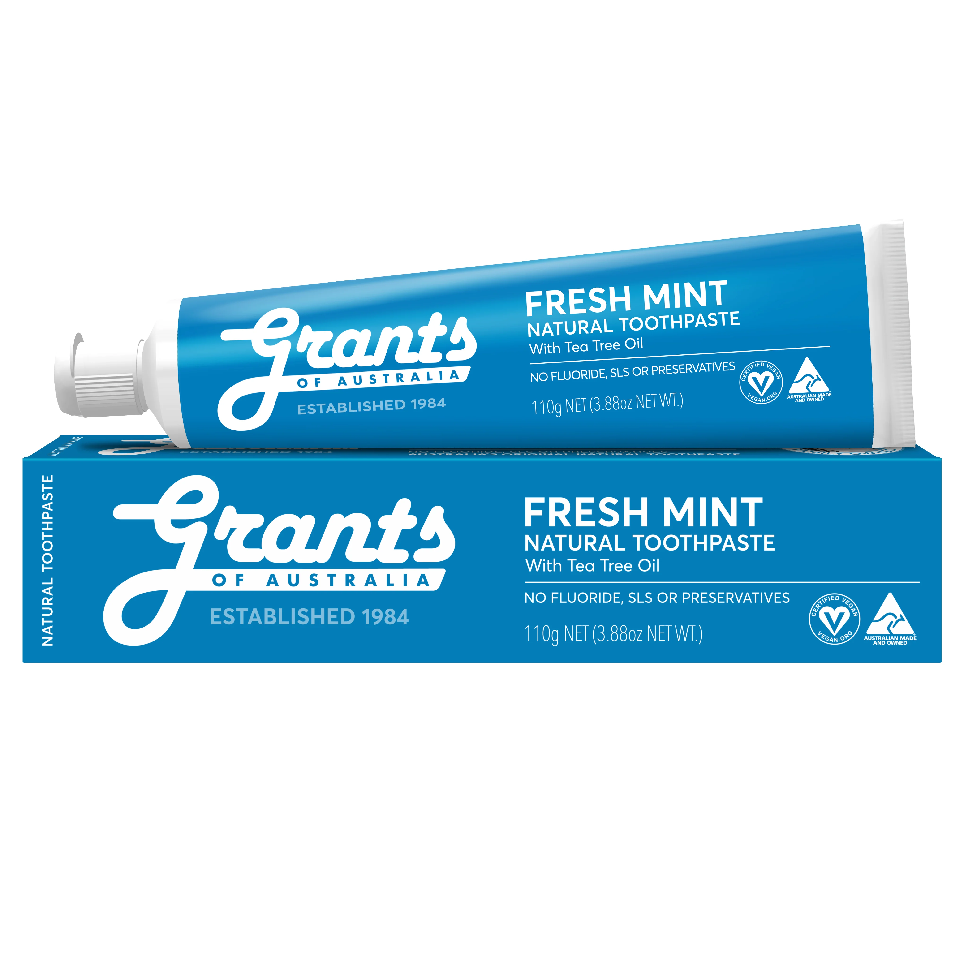 Fresh Mint Natural Toothpaste - Fluoride Free - Image 2
