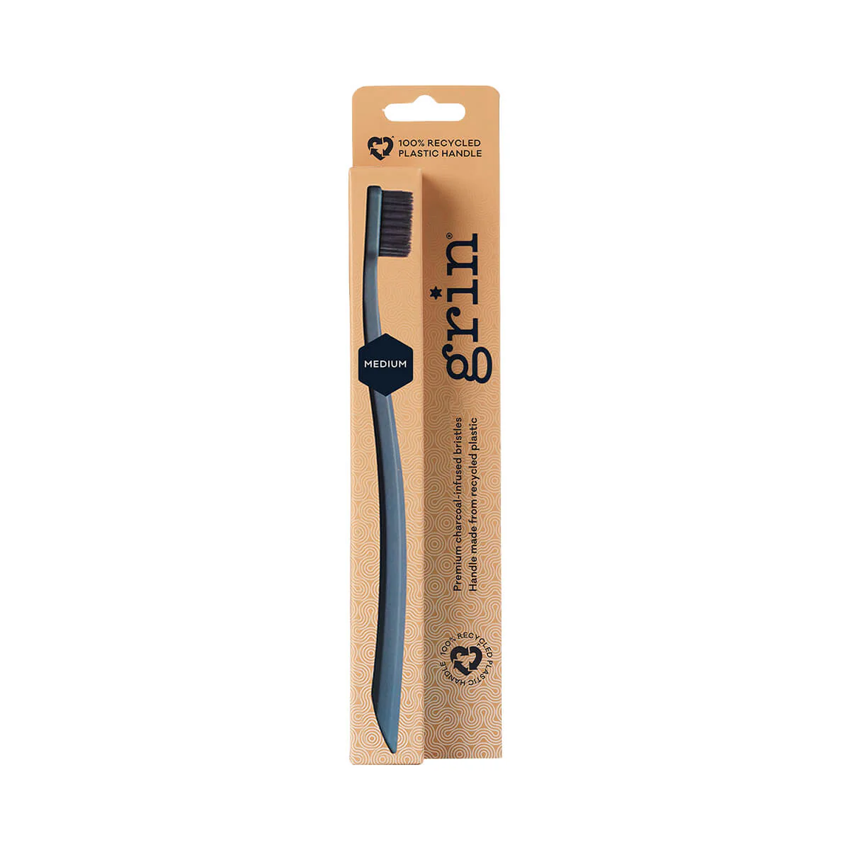 100% Recycled Charcoal-Infused Toothbrush - Medium - Image 2