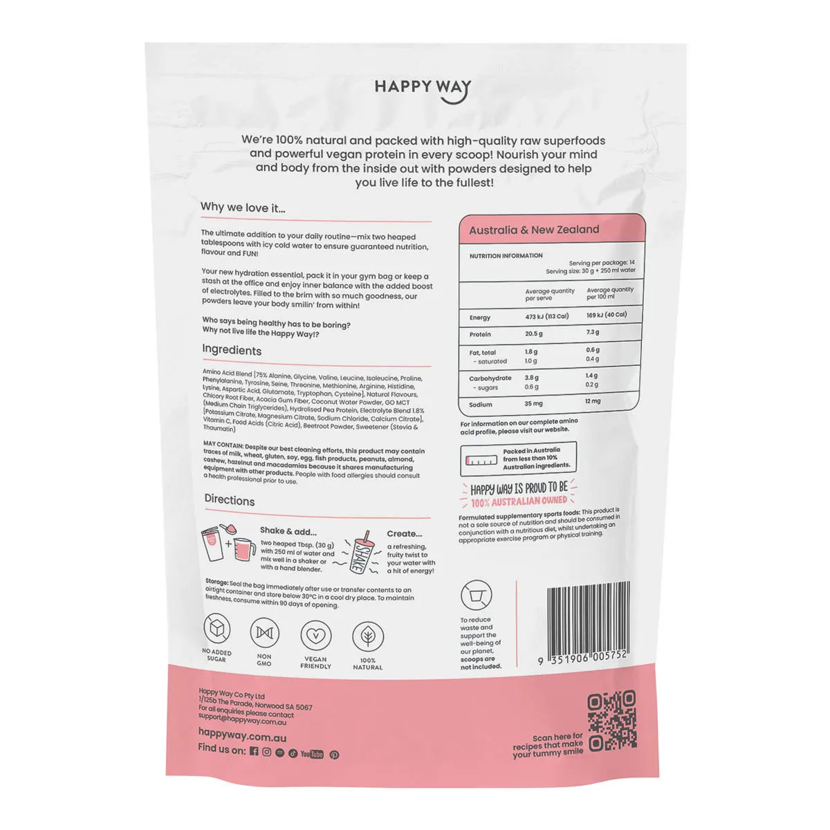 Vegan Protein Water + Electrolytes Lychee - Image 3