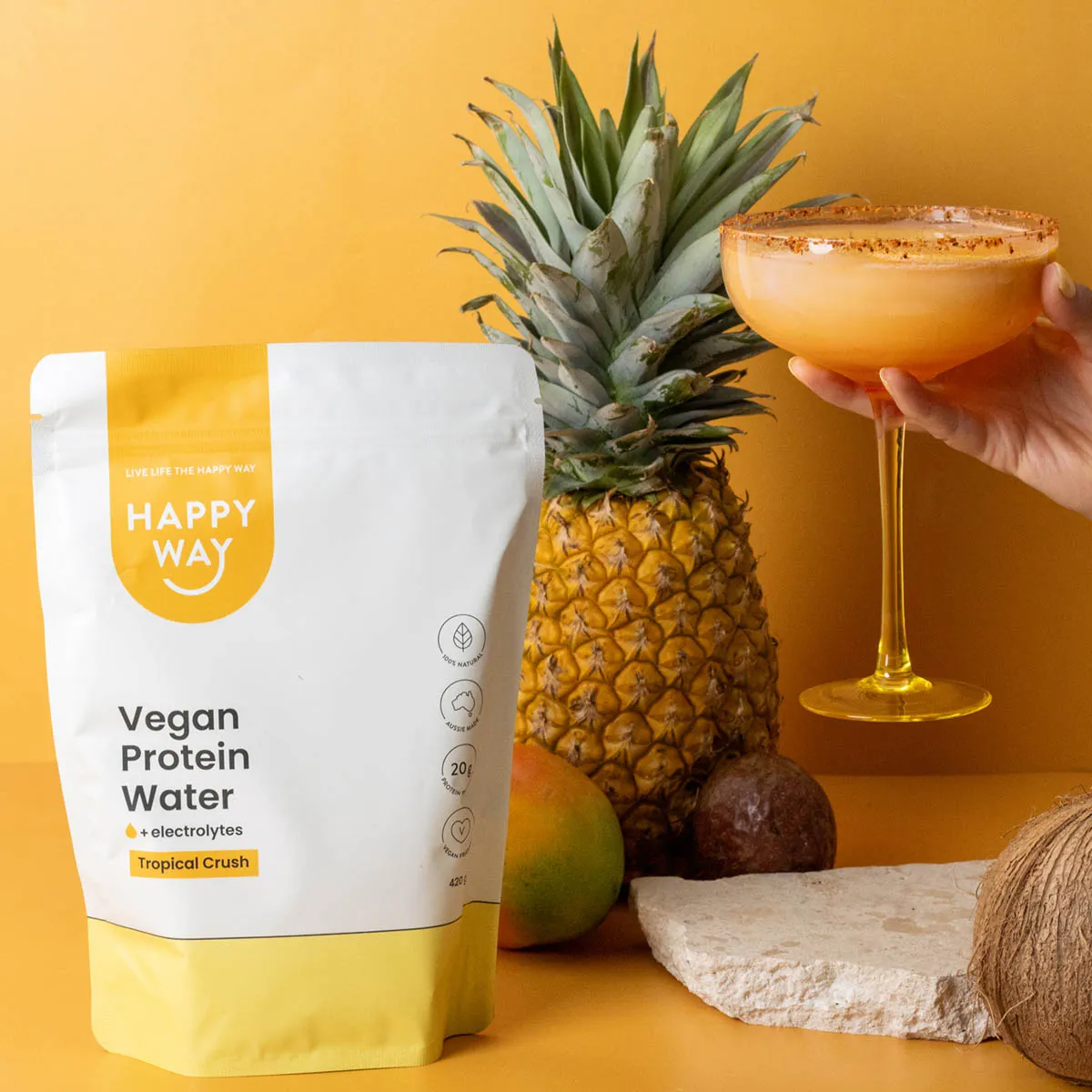 Vegan Protein Water + Electrolytes Tropical Crush - Image 2