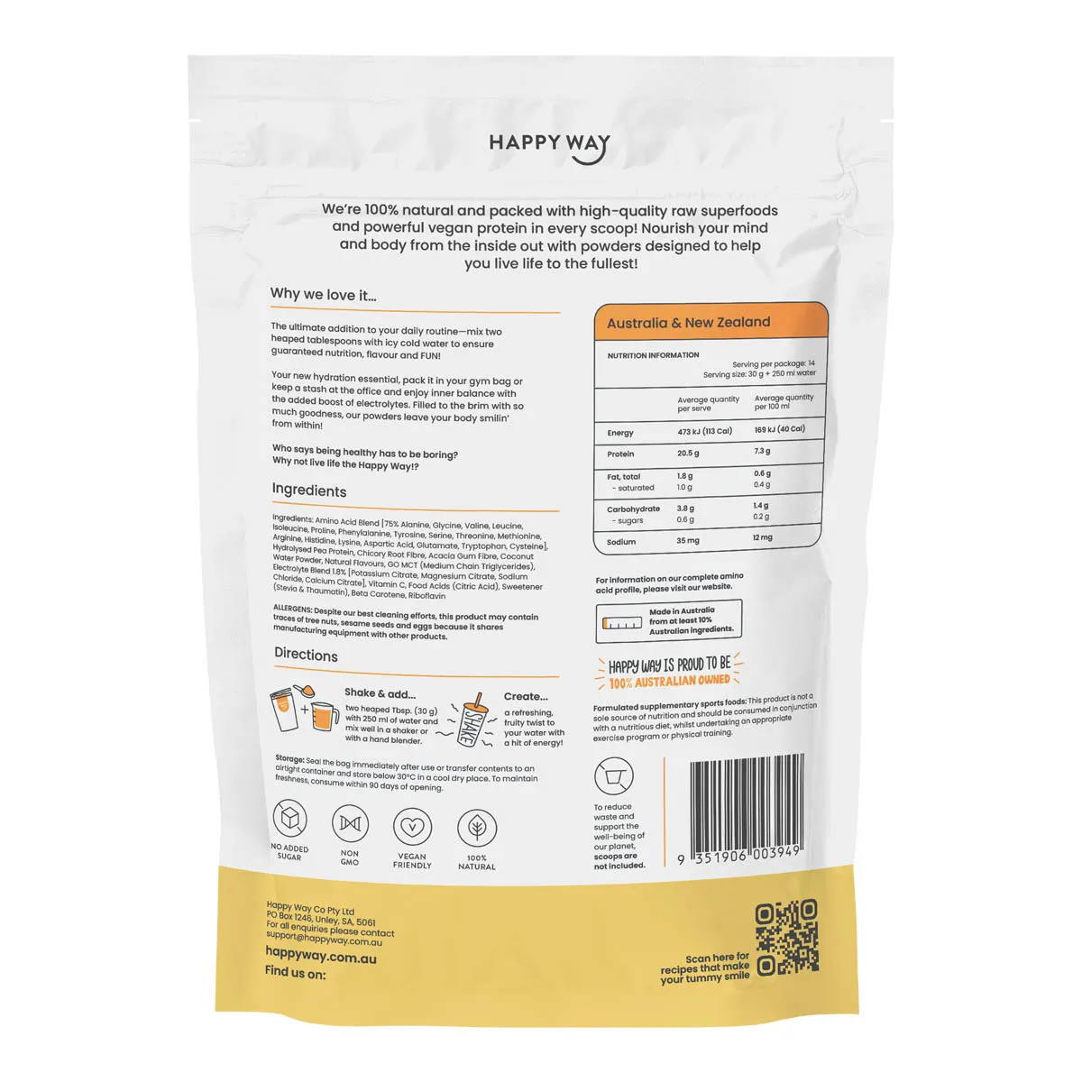 Vegan Protein Water + Electrolytes Tropical Crush - Image 4