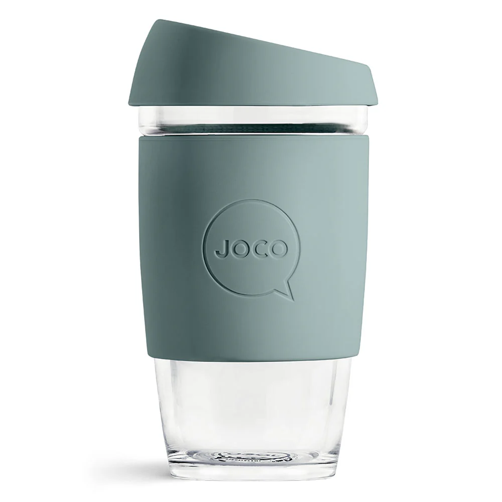 Reusable Glass Cup Bluestone