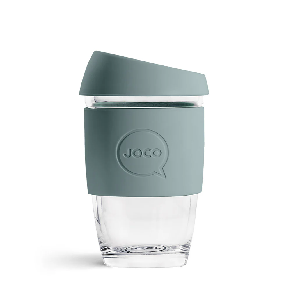 Reusable Glass Cup Bluestone