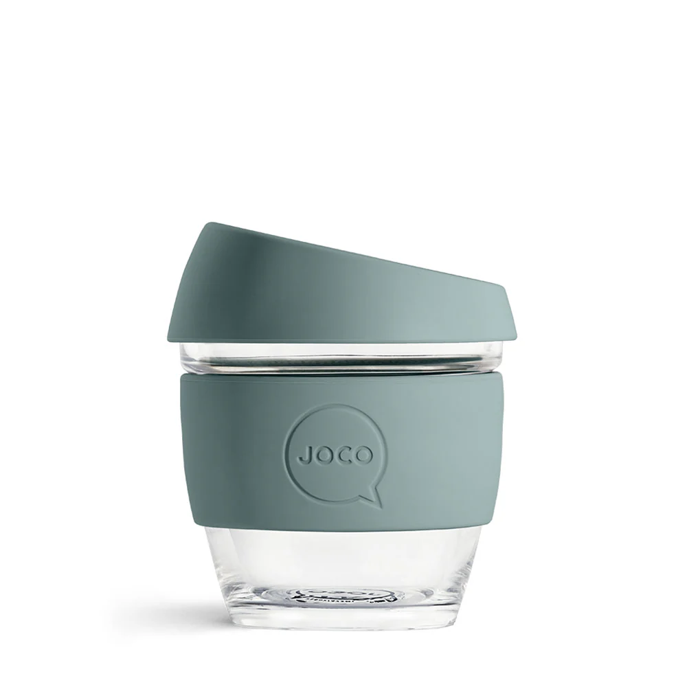Reusable Glass Cup Bluestone