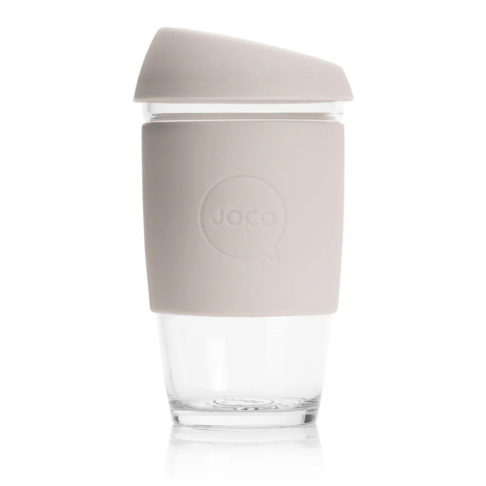 Reusable Glass Cup Sandstone