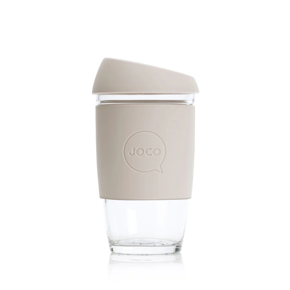 Reusable Glass Cup Sandstone