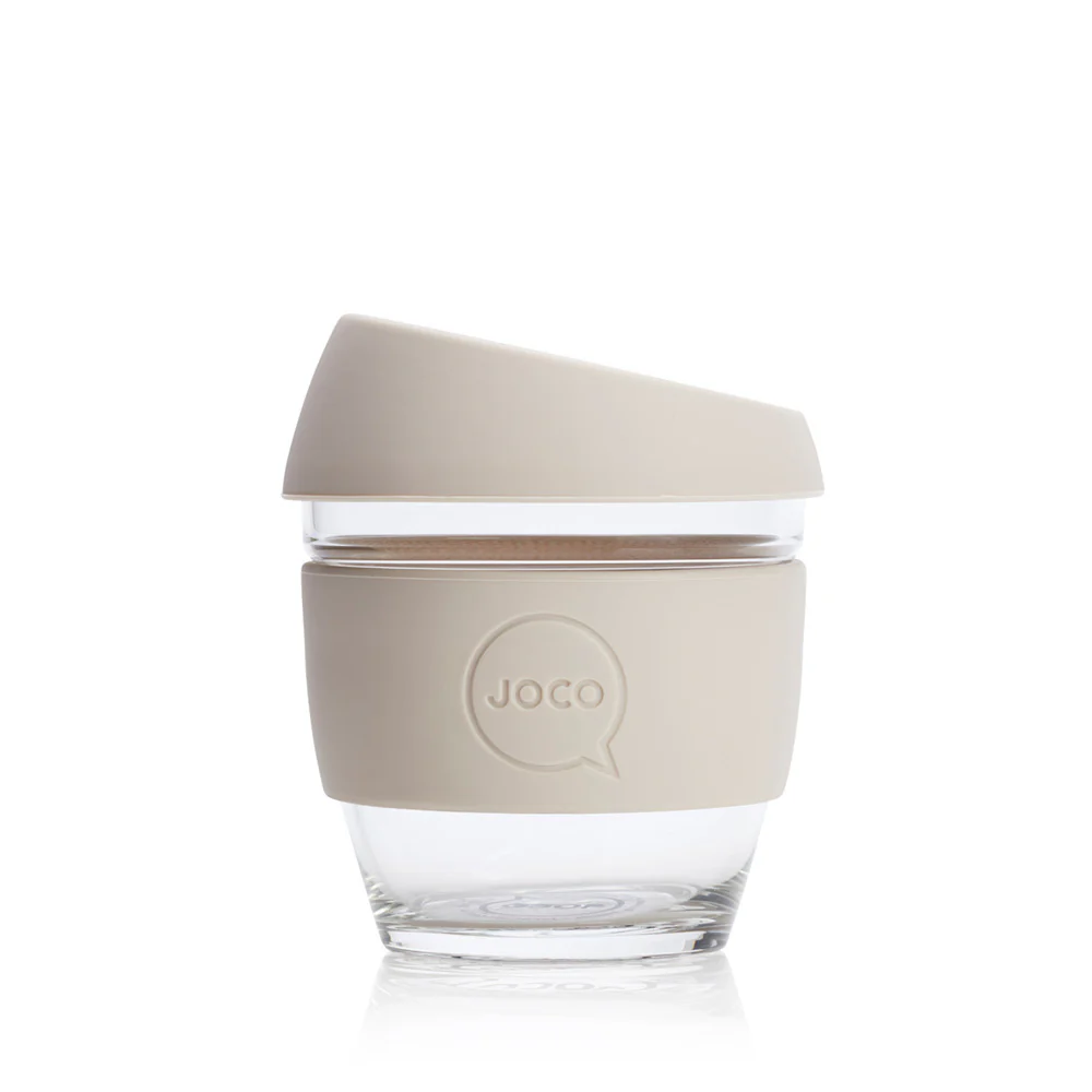 Reusable Glass Cup Sandstone