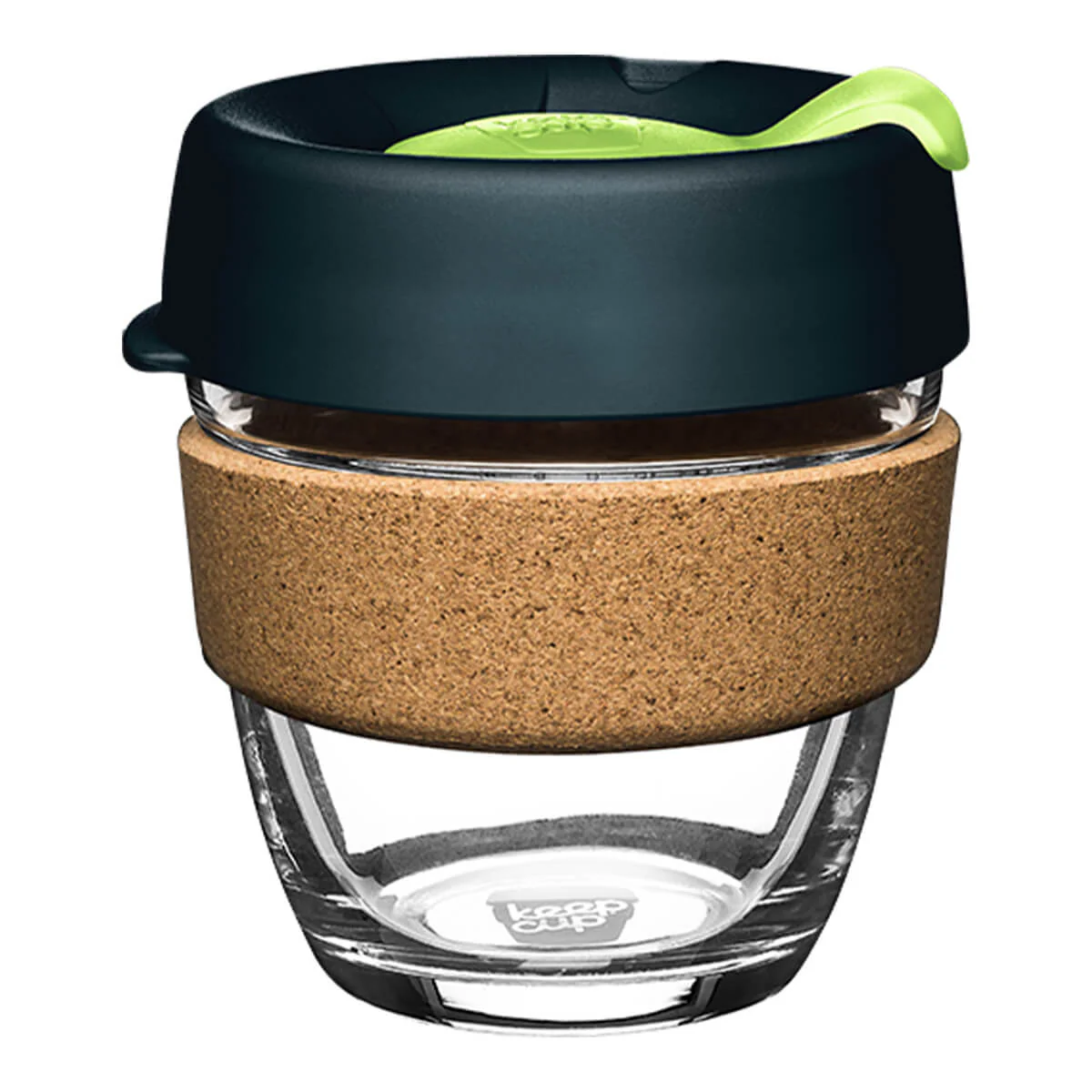 Brew Glass Coffee Cup with Cork - Deep