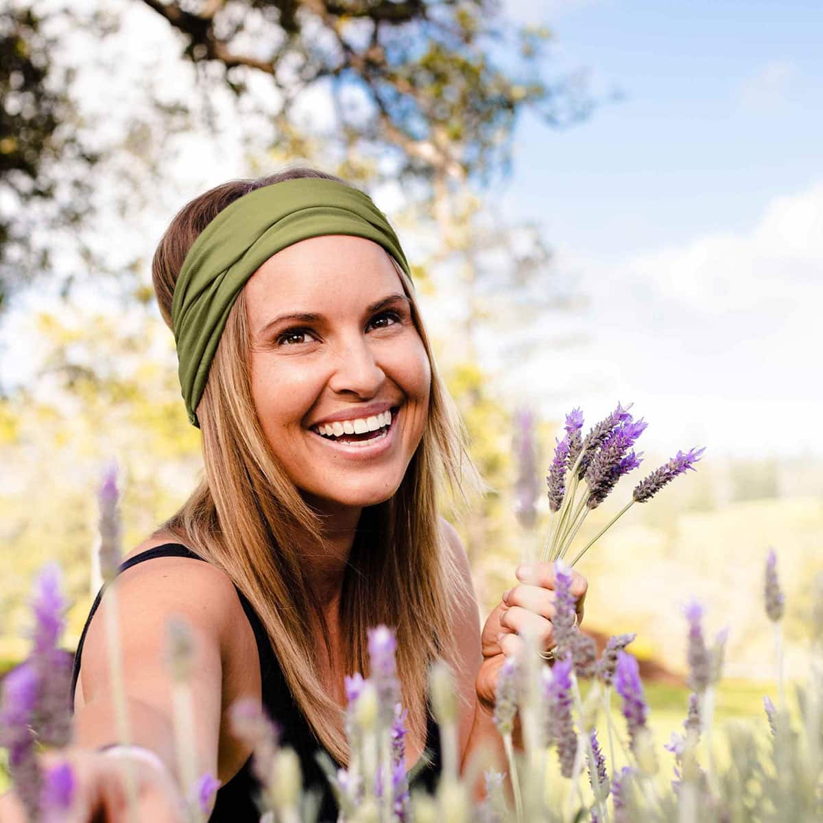 Organic Twist Headband - Olive Branch - Image 5