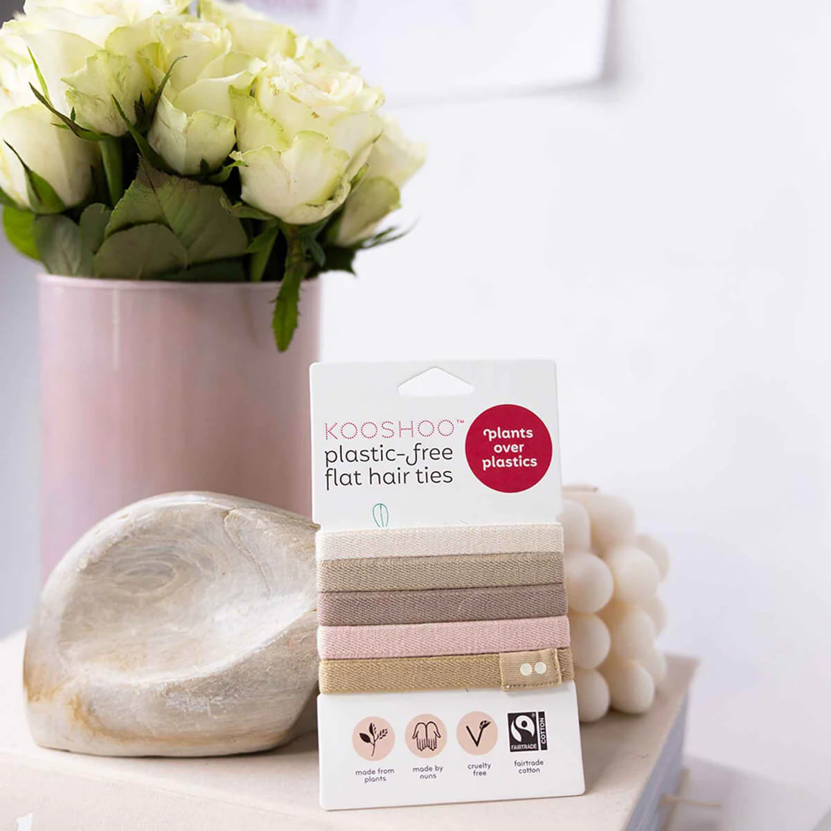 Plastic-Free Flat Hair Ties - Blond - Image 3