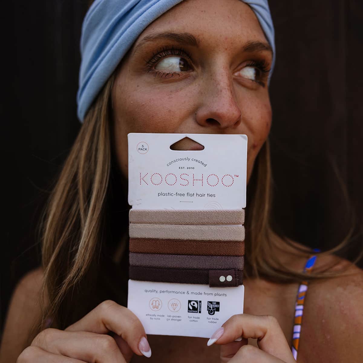 Plastic-Free Hair Ties - Earth Tints - Image 4