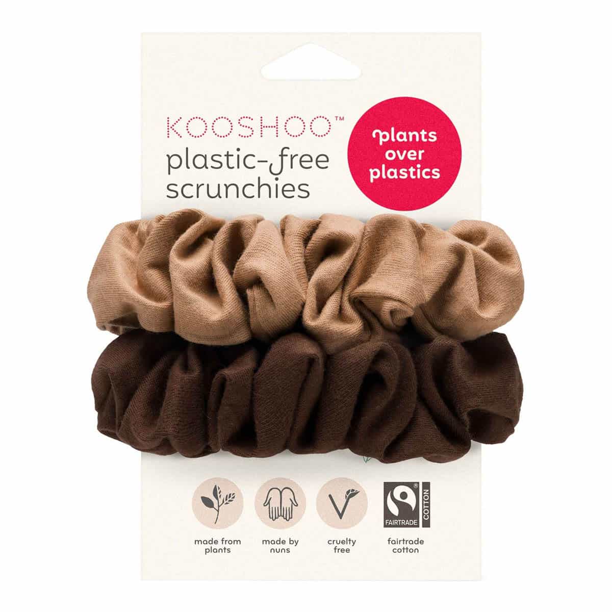 Plastic-Free Scrunchies - Macchiato Brown