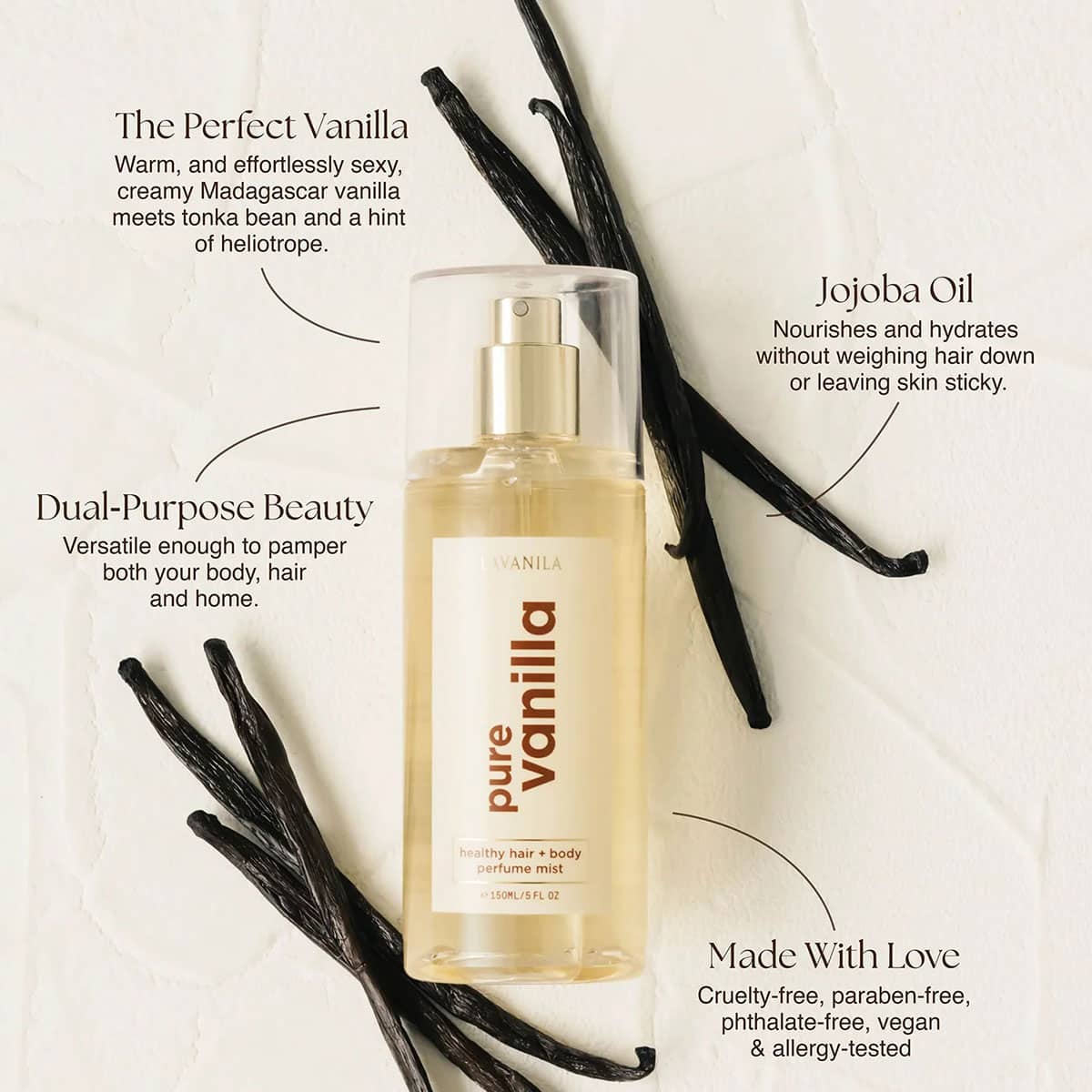 The Healthy Hair + Body Mist - Pure Vanilla - Image 3