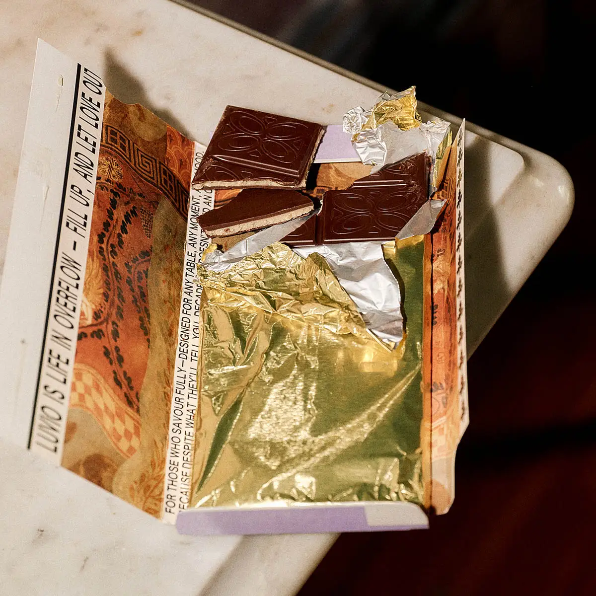 Luvio Roasted Hazelnut & Fleur De Sel Chocolate Truffle Bar - Image 2
