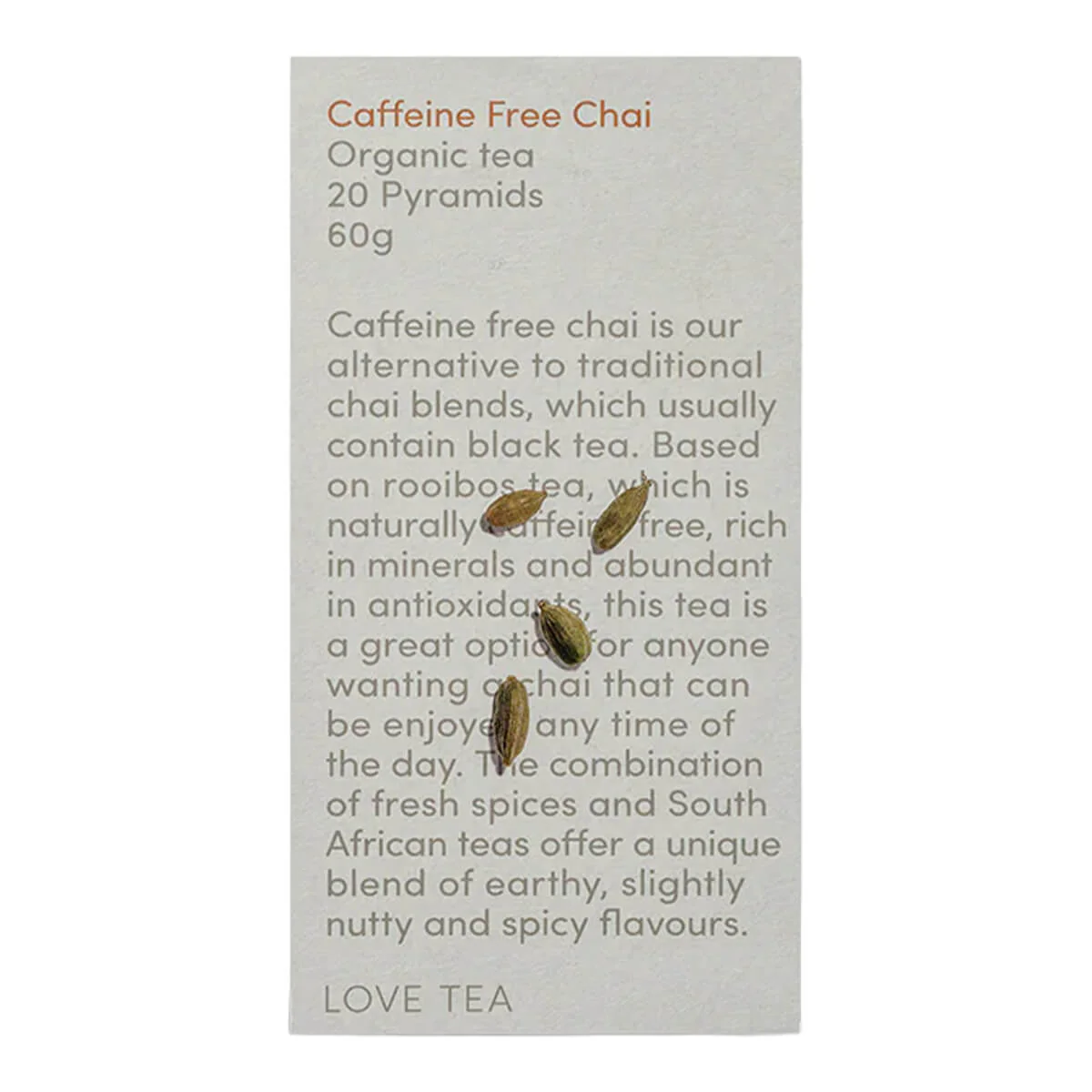 Caffeine Free Chai Pyramid Tea Bags