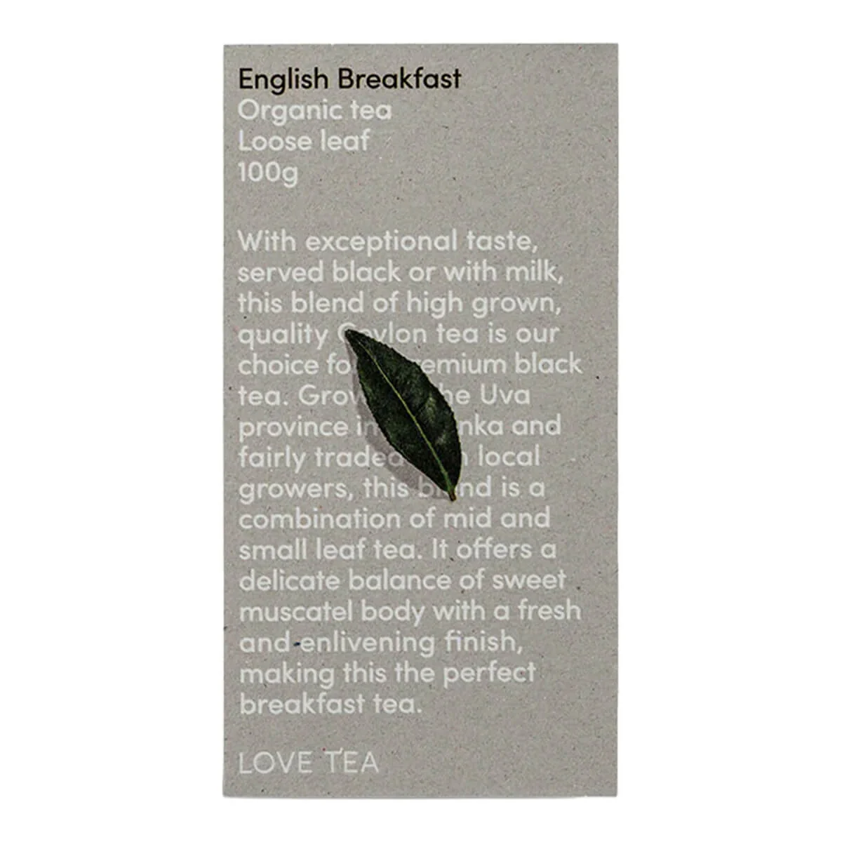 English Breakfast Loose Leaf Tea