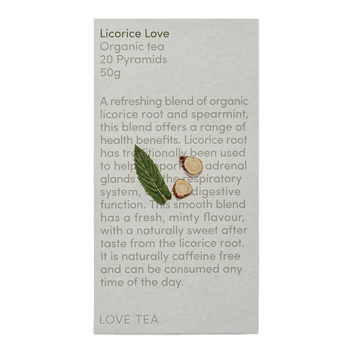 Licorice Love Pyramid Tea Bags