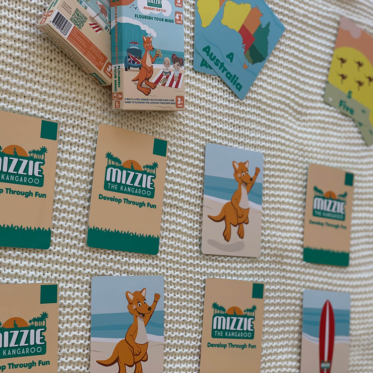 Mizzie Memory Match 4-in-1 Flash Card Game Set - Image 6