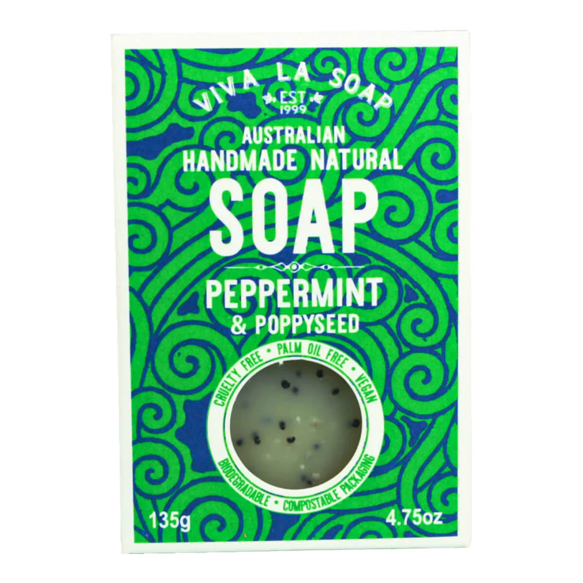 Natural Soap - Peppermint & Poppyseed